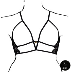 Amour by Le Desir Soutien-gorge Triangle Ouvert Grande Taille Charma Noir